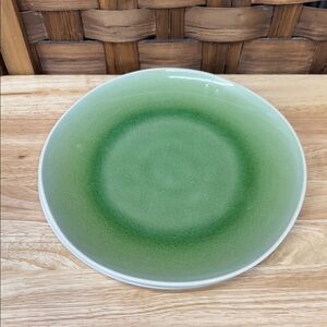 Green Ceramic Dinner Plate set of 2